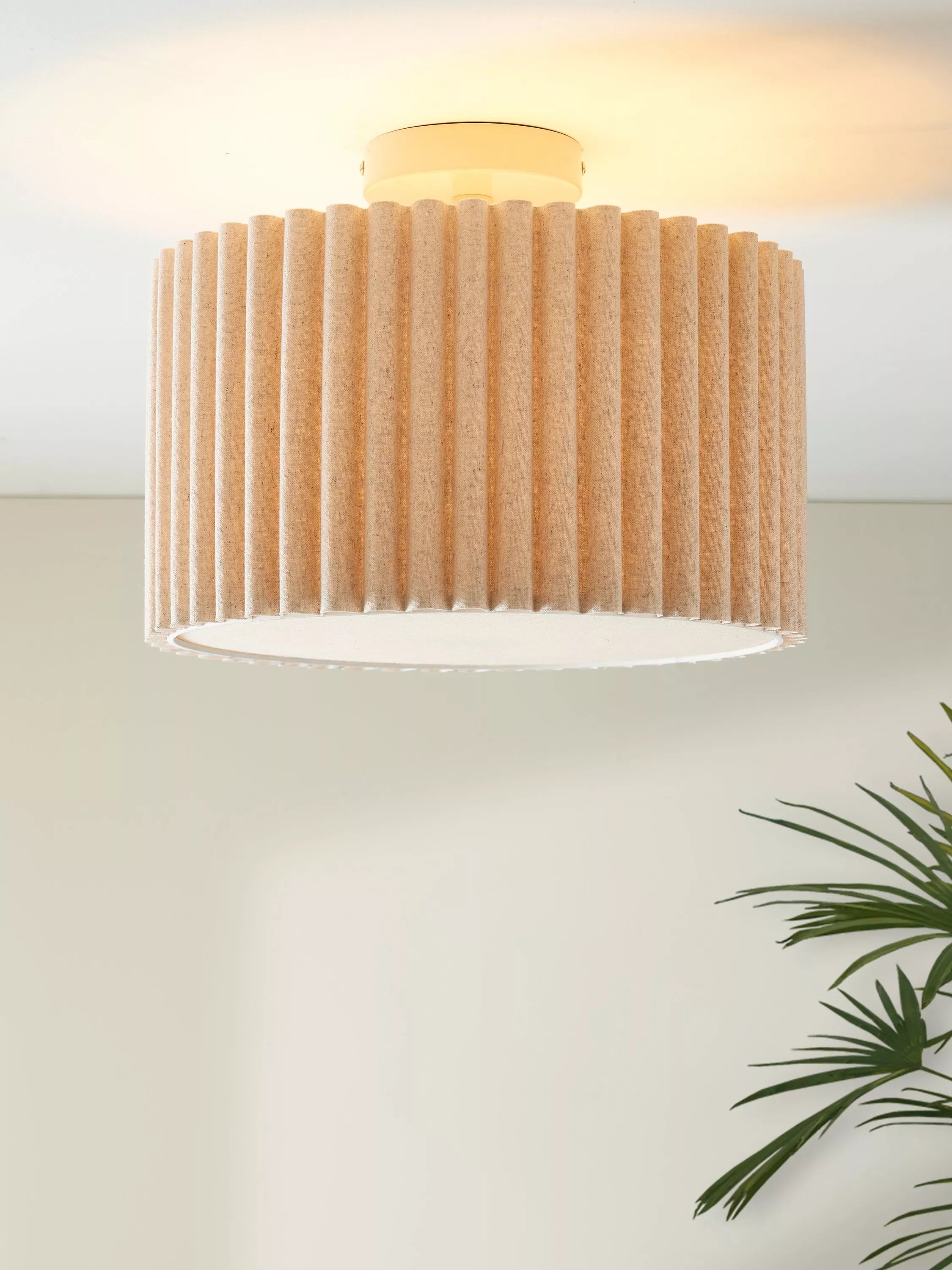 John Lewis Modern Scallop semi flush ceiling light marshmallow (British brand)