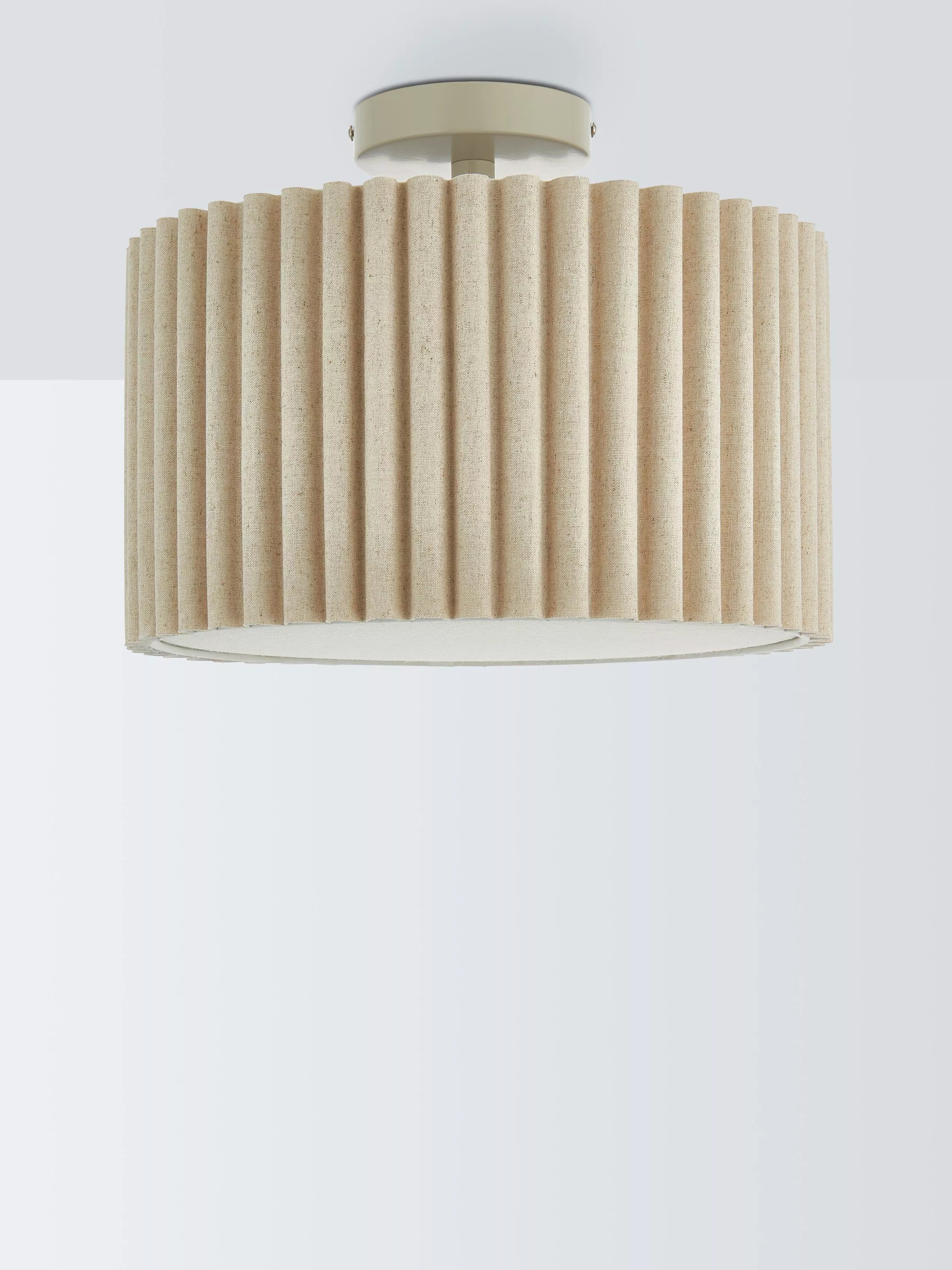 John Lewis Modern Scallop semi flush ceiling light marshmallow (British brand)