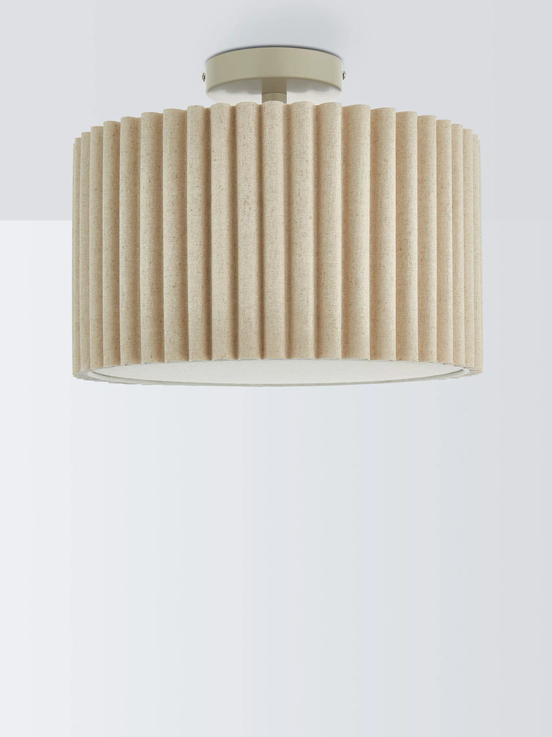 John Lewis Modern Scallop semi flush ceiling light marshmallow (British brand)