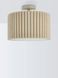 John Lewis Modern Scallop semi flush ceiling light marshmallow (British brand)