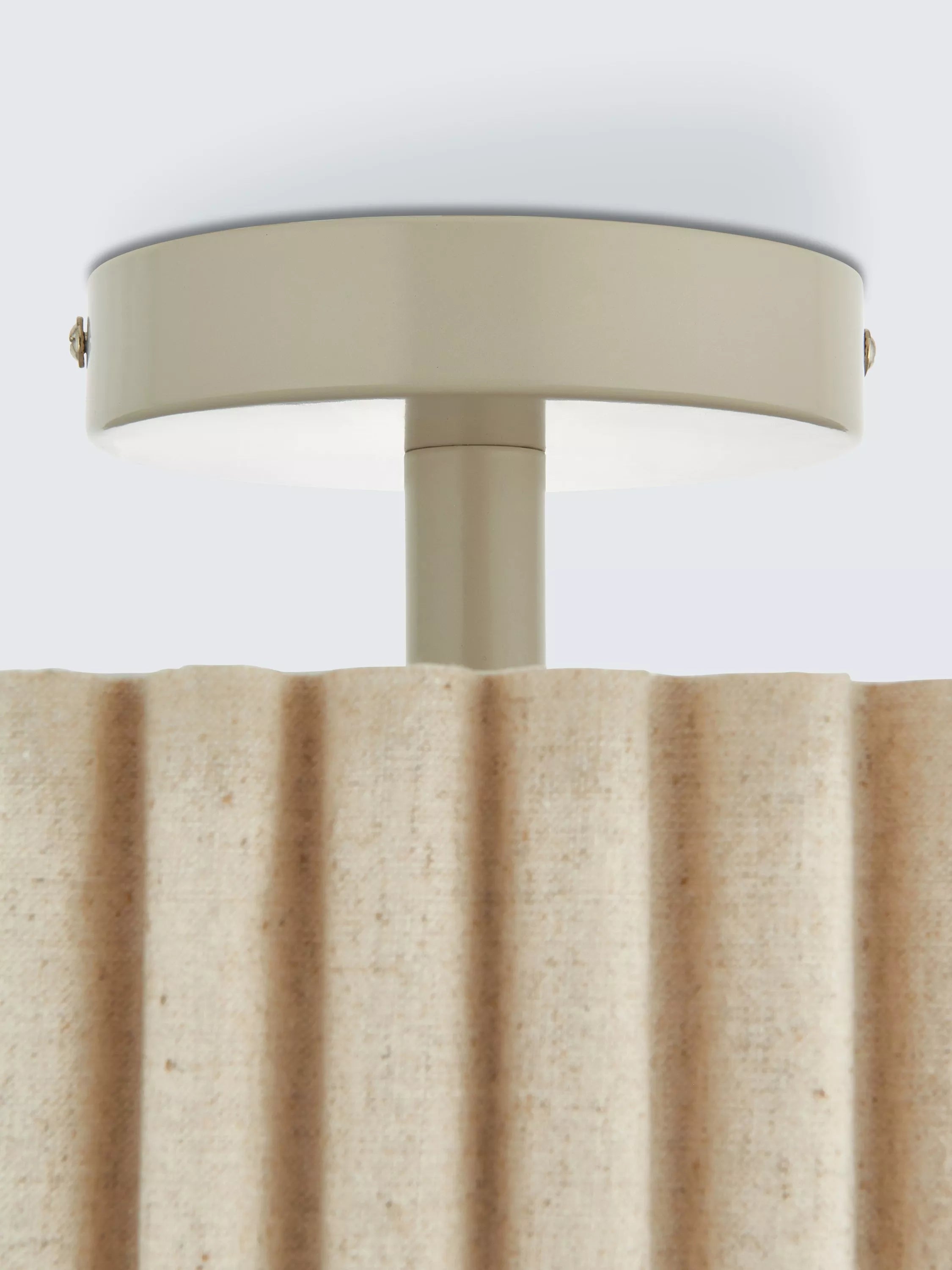 John Lewis Modern Scallop semi flush ceiling light marshmallow (British brand)