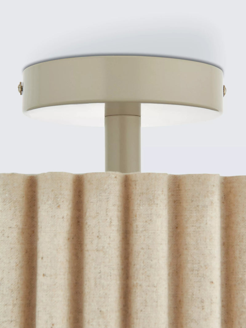 John Lewis Modern Scallop semi flush ceiling light marshmallow (British brand)