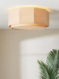 John Lewis Xavier semi flush ceiling light in oatmeal, UK version