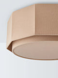 John Lewis Xavier semi flush ceiling light in oatmeal, UK version