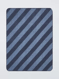 John Lewis Ultrasoft Stripe Throw Blue 130x170cm, UK version
