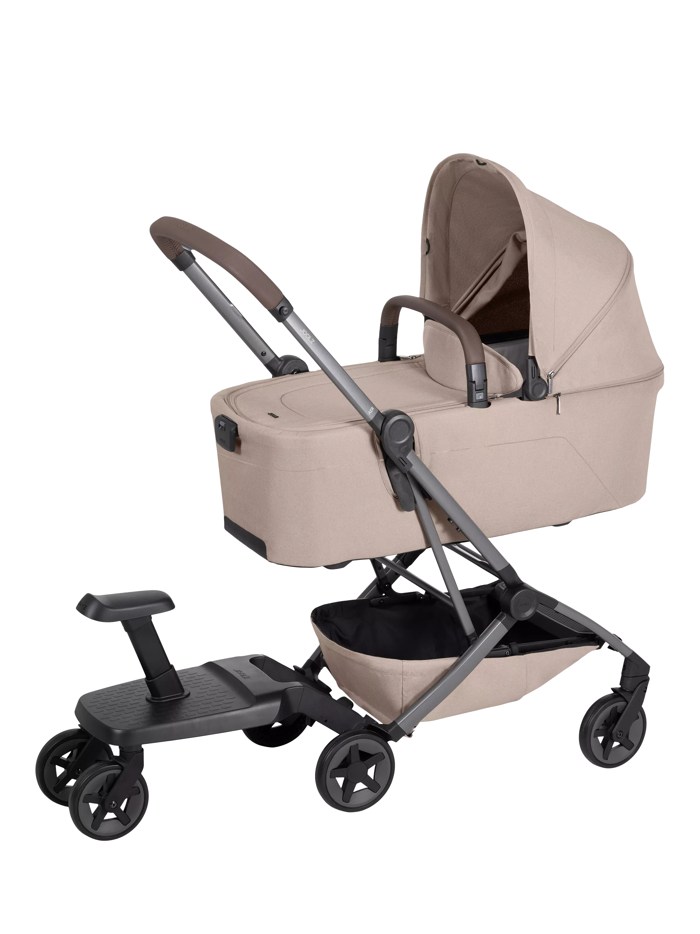 Joolz Aer2 footboard with seat for pushchair, imported from the UK