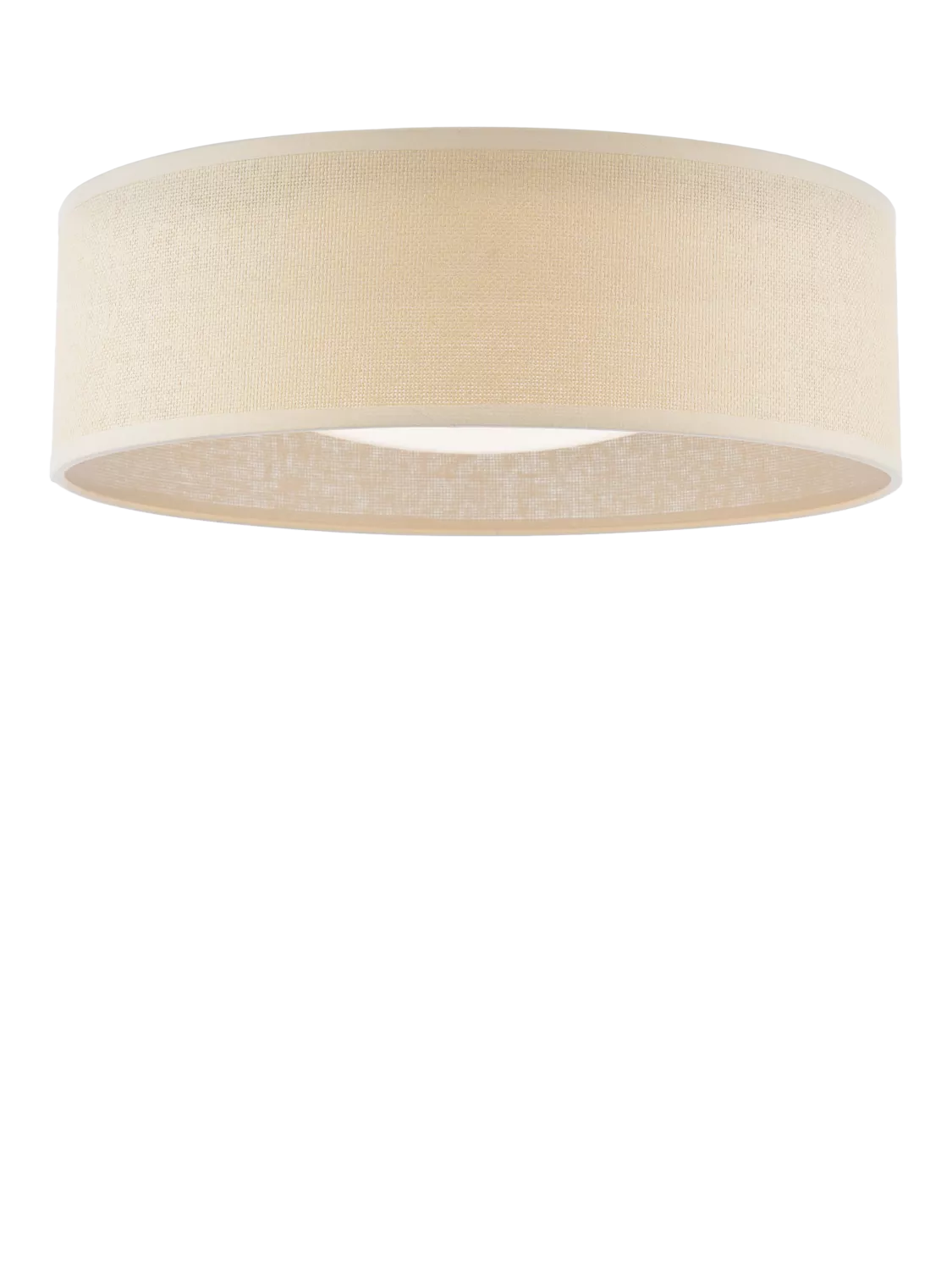 Laura Ashley Buckenham flush ceiling light in natural finish, UK version