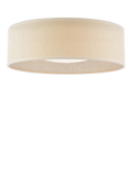 Laura Ashley Buckenham flush ceiling light in natural finish, UK version