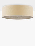 Laura Ashley Buckenham flush ceiling light in natural finish, UK version