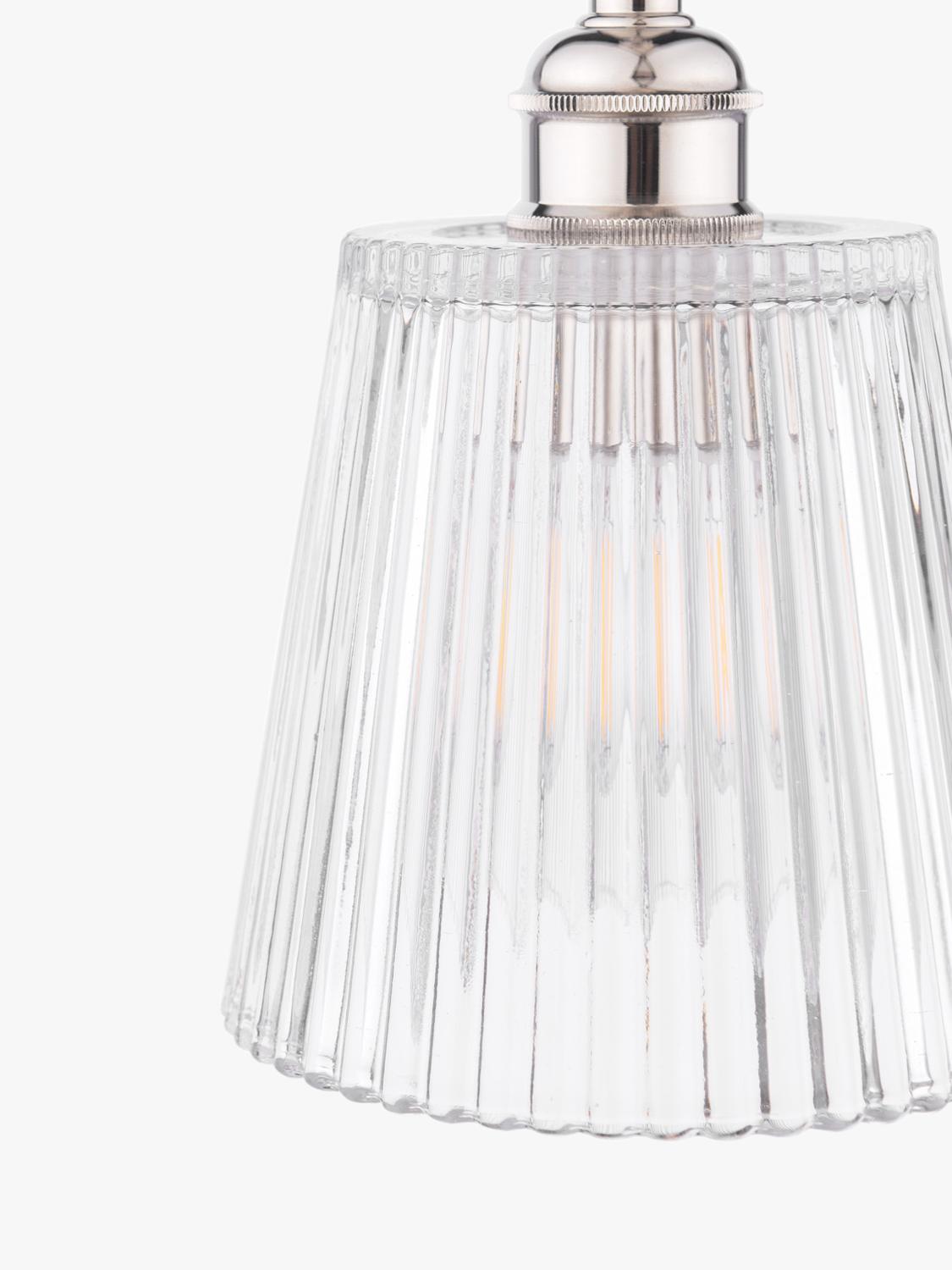 Laura Ashley Callaghan pendant ceiling light polished nickel - British product