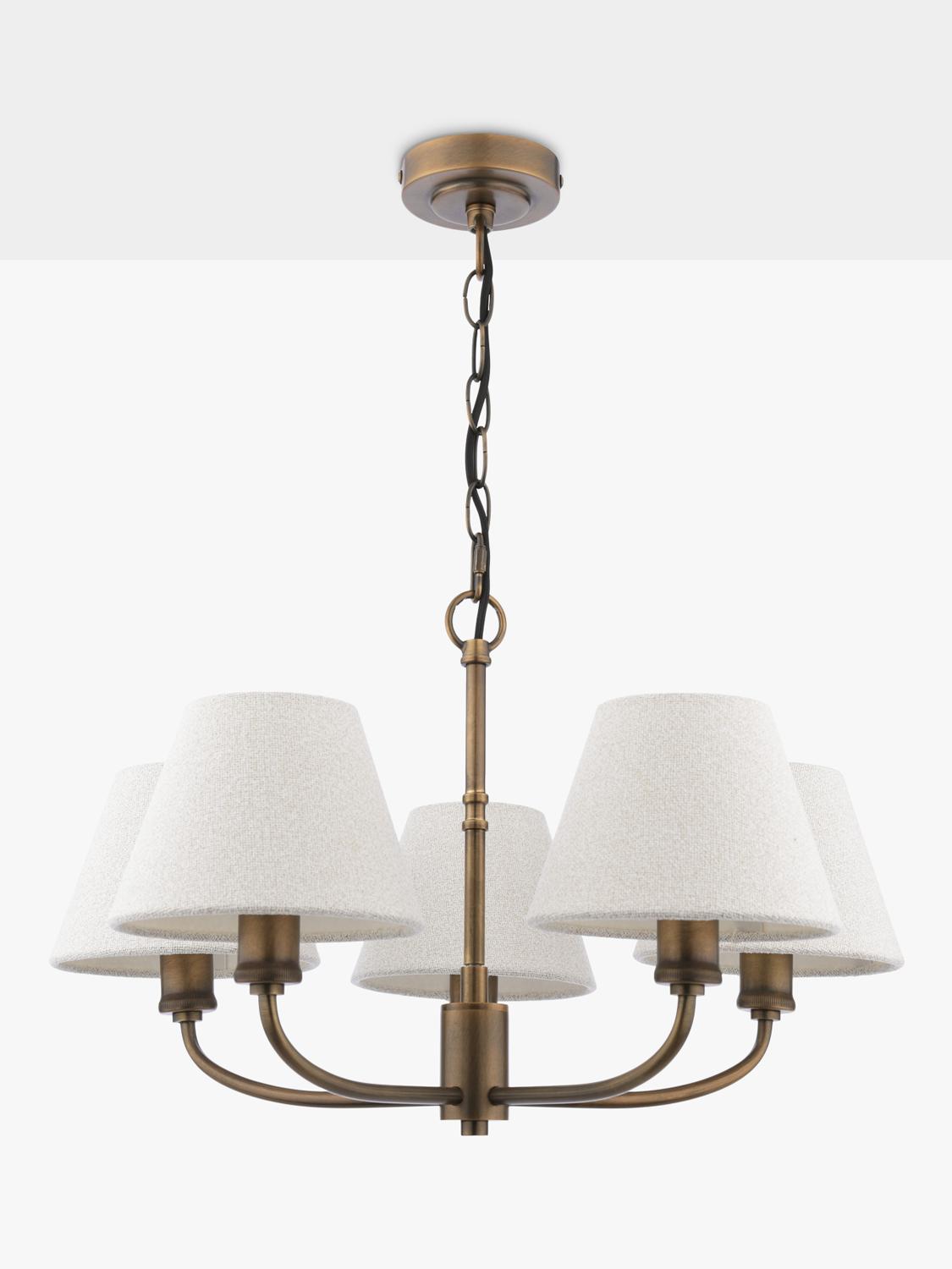 Laura Ashley Denston 5 light chandelier antique bronze, imported from the UK