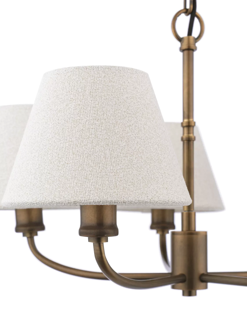 Laura Ashley Denston 5 light chandelier antique bronze, imported from the UK