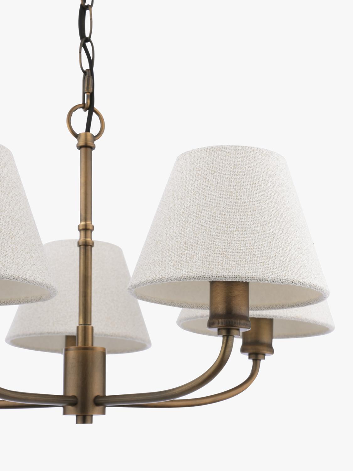Laura Ashley Denston 5 light chandelier antique bronze, imported from the UK