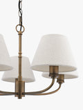 Laura Ashley Denston 5 light chandelier antique bronze, imported from the UK