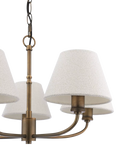 Laura Ashley Denston 5 light chandelier antique bronze, imported from the UK