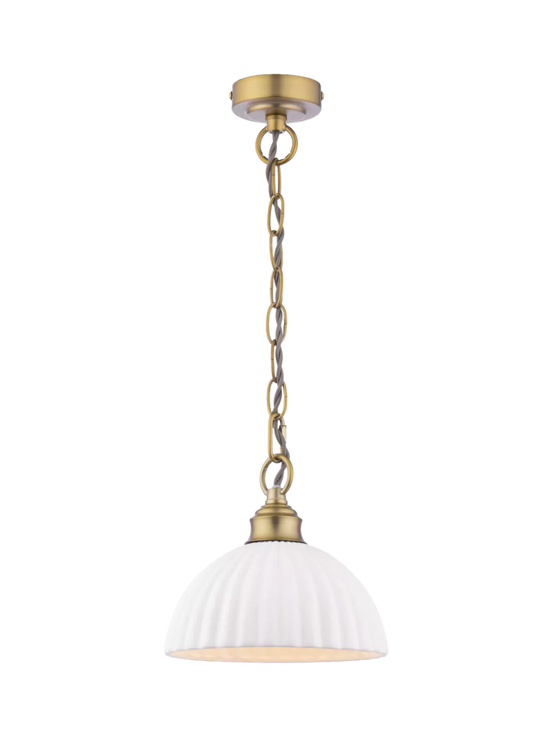 Laura Ashley Durford pendant ceiling light metallic bronze, imported from the UK