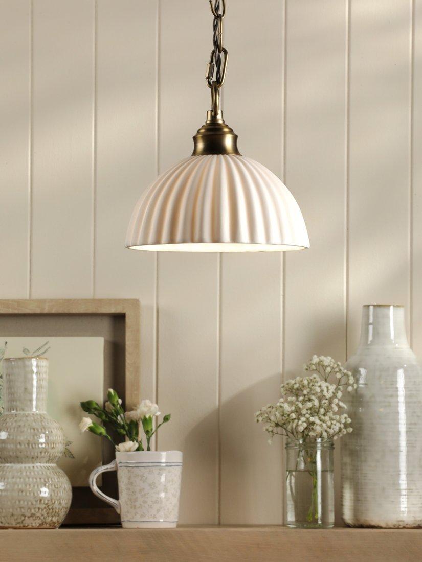 Laura Ashley Durford pendant ceiling light metallic bronze, imported from the UK