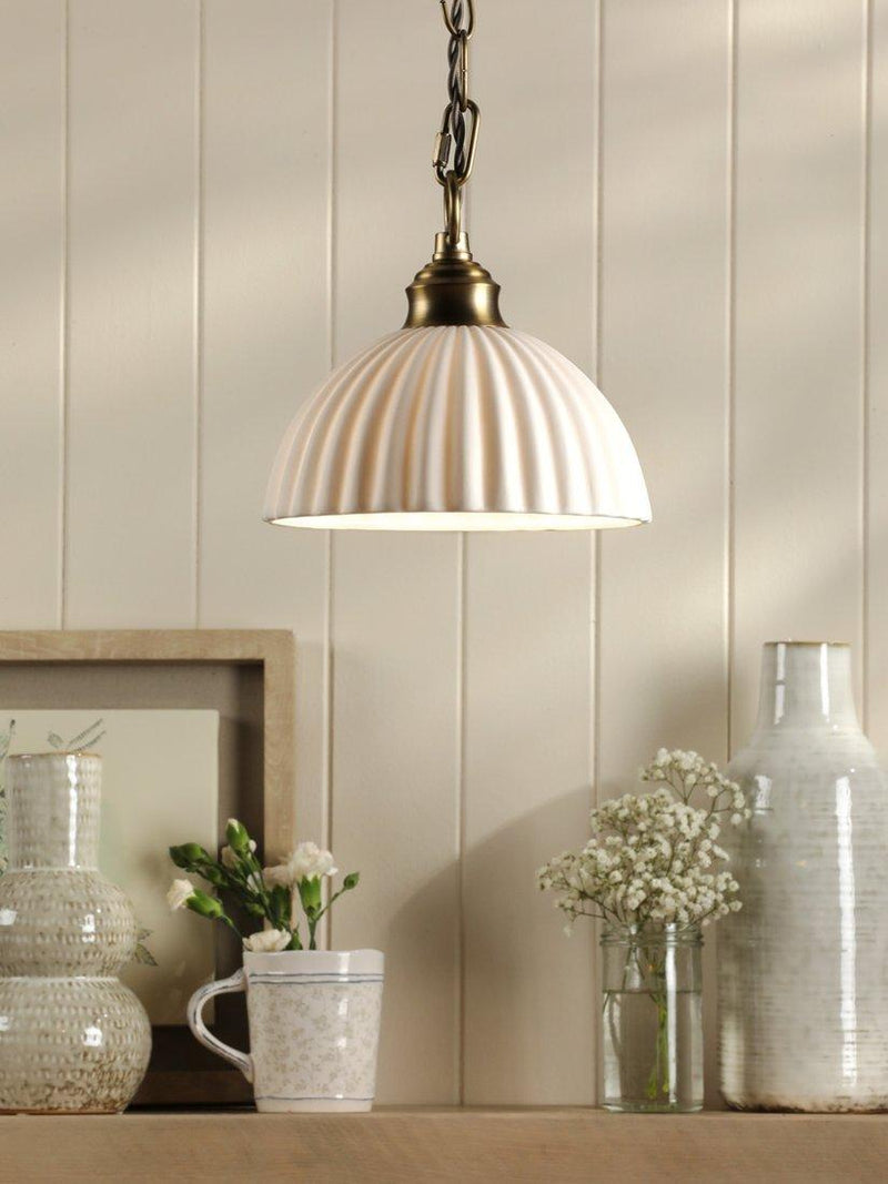 Laura Ashley Durford pendant ceiling light metallic bronze, imported from the UK