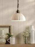 Laura Ashley Durford pendant ceiling light metallic bronze, imported from the UK