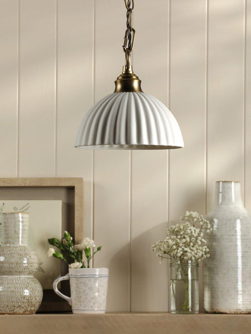 Laura Ashley Durford pendant ceiling light metallic bronze, imported from the UK