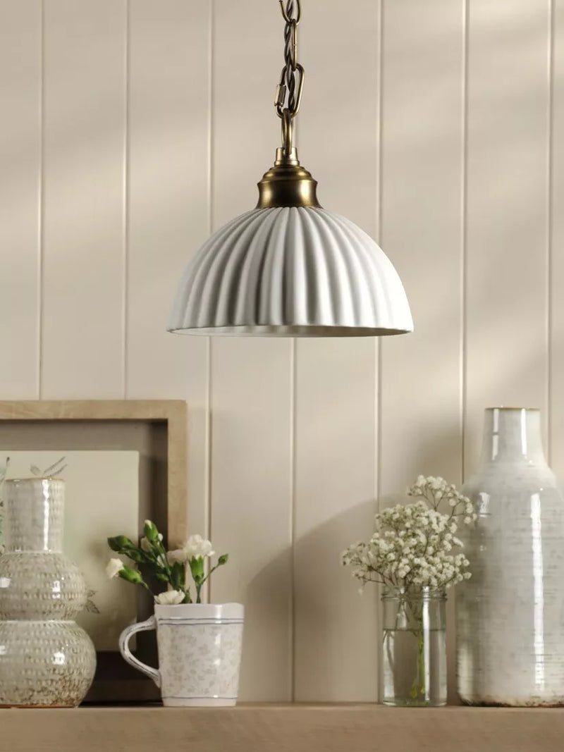 Laura Ashley Durford pendant ceiling light metallic bronze, imported from the UK