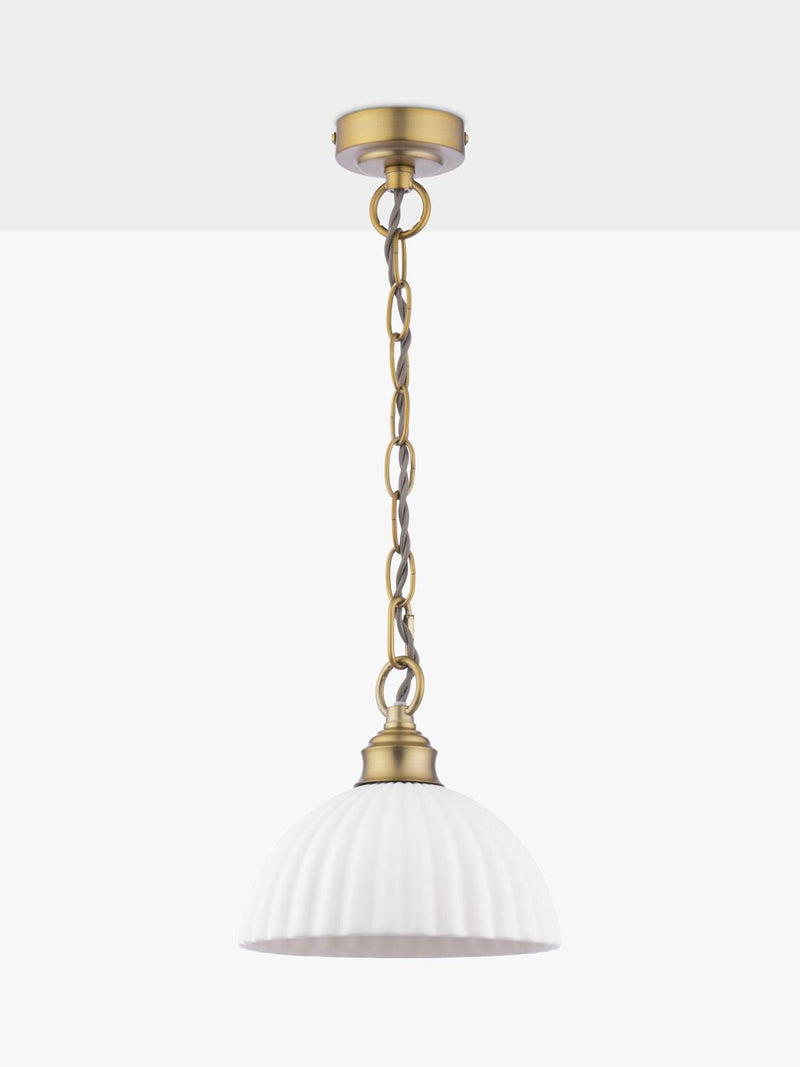 Laura Ashley Durford pendant ceiling light metallic bronze, imported from the UK