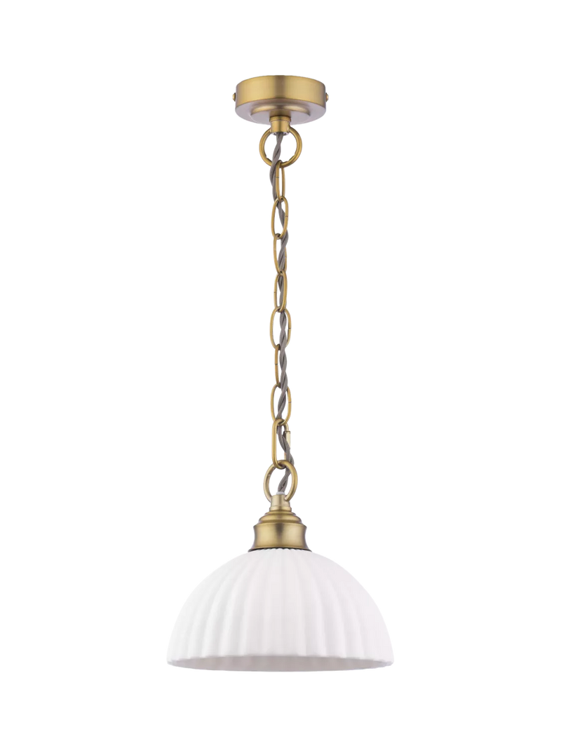 Laura Ashley Durford pendant ceiling light metallic bronze, imported from the UK