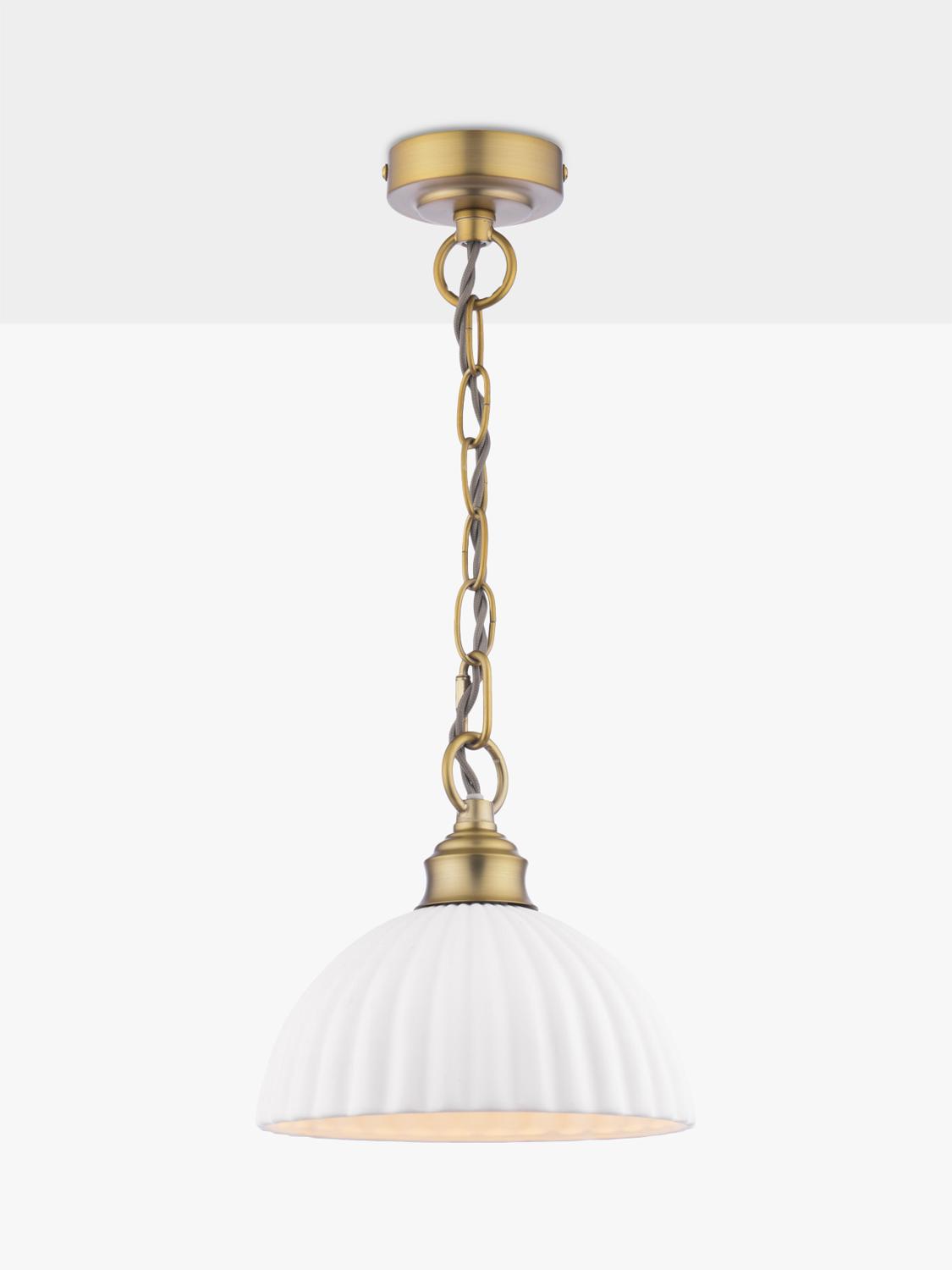 Laura Ashley Durford pendant ceiling light metallic bronze, imported from the UK