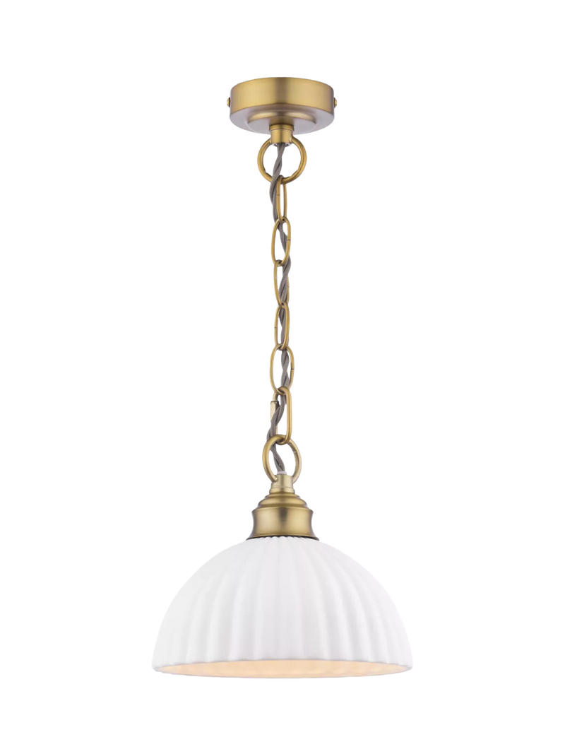 Laura Ashley Durford pendant ceiling light metallic bronze, imported from the UK