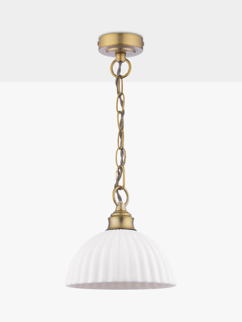 Laura Ashley Durford pendant ceiling light metallic bronze, imported from the UK