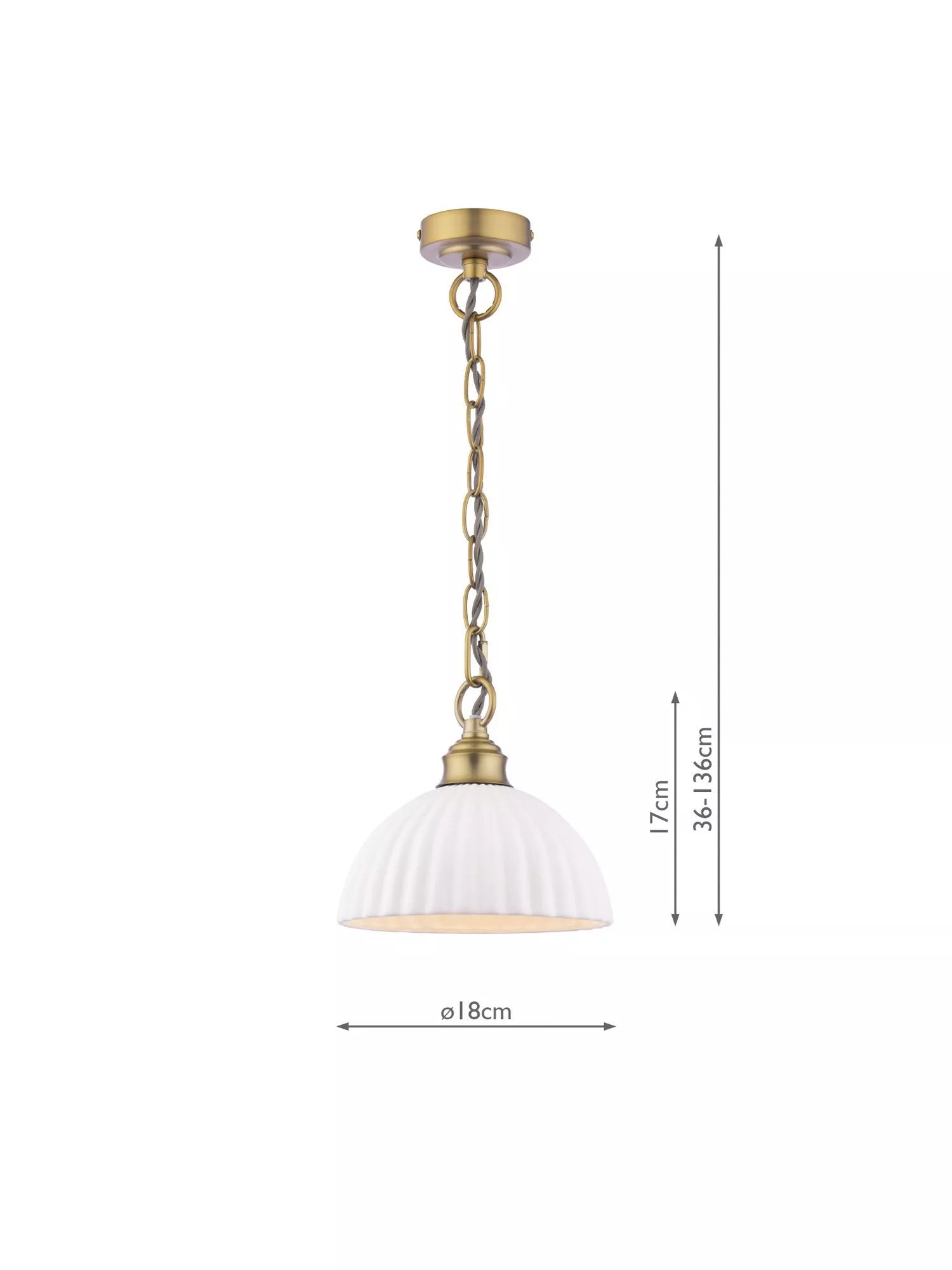 Laura Ashley Durford pendant ceiling light metallic bronze, imported from the UK