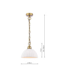 Laura Ashley Durford pendant ceiling light metallic bronze, imported from the UK