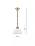 Laura Ashley Durford pendant ceiling light metallic bronze, imported from the UK