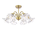 Laura Ashley Kerswell semi-flush ceiling chandelier metallic bronze, imported from the UK