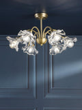 Laura Ashley Kerswell semi-flush ceiling chandelier metallic bronze, imported from the UK