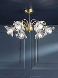 Laura Ashley Kerswell semi-flush ceiling chandelier metallic bronze, imported from the UK
