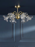 Laura Ashley Kerswell semi-flush ceiling chandelier metallic bronze, imported from the UK