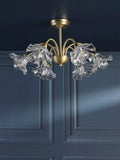 Laura Ashley Kerswell semi-flush ceiling chandelier metallic bronze, imported from the UK