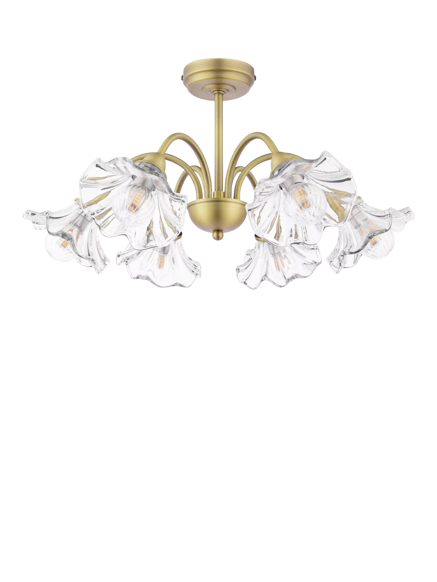Laura Ashley Kerswell semi-flush ceiling chandelier metallic bronze, imported from the UK