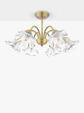 Laura Ashley Kerswell semi-flush ceiling chandelier metallic bronze, imported from the UK