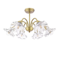 Laura Ashley Kerswell semi-flush ceiling chandelier metallic bronze, imported from the UK