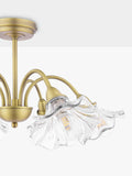 Laura Ashley Kerswell semi-flush ceiling chandelier metallic bronze, imported from the UK