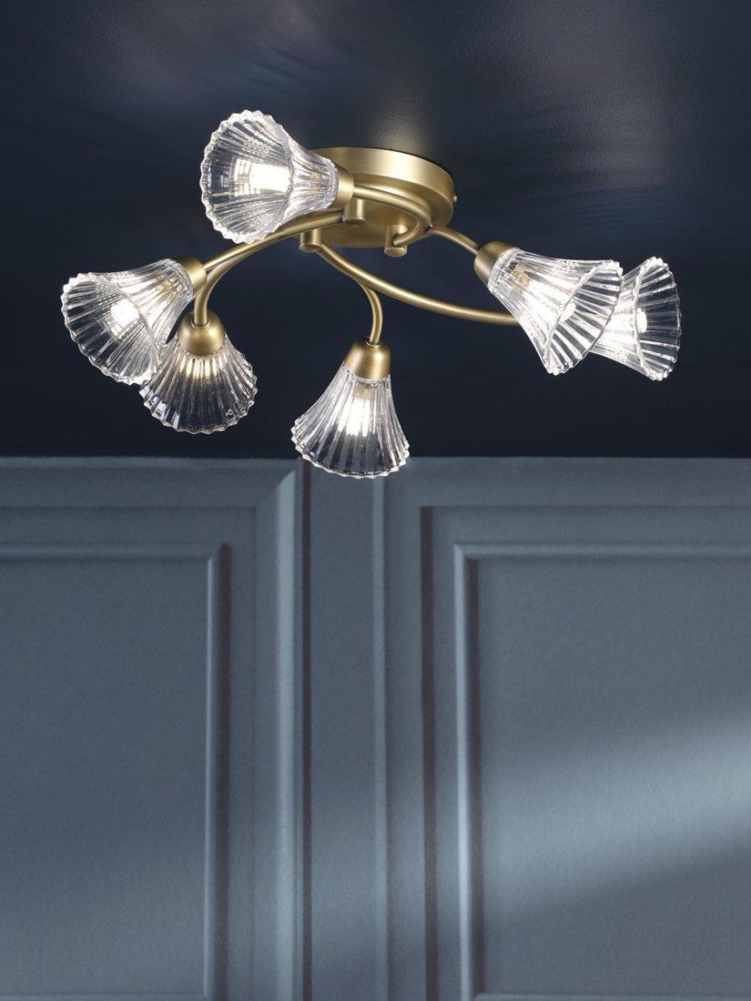 Laura Ashley Lanton chandelier 6 arms metallic bronze, UK version