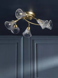 Laura Ashley Lanton chandelier 6 arms metallic bronze, UK version
