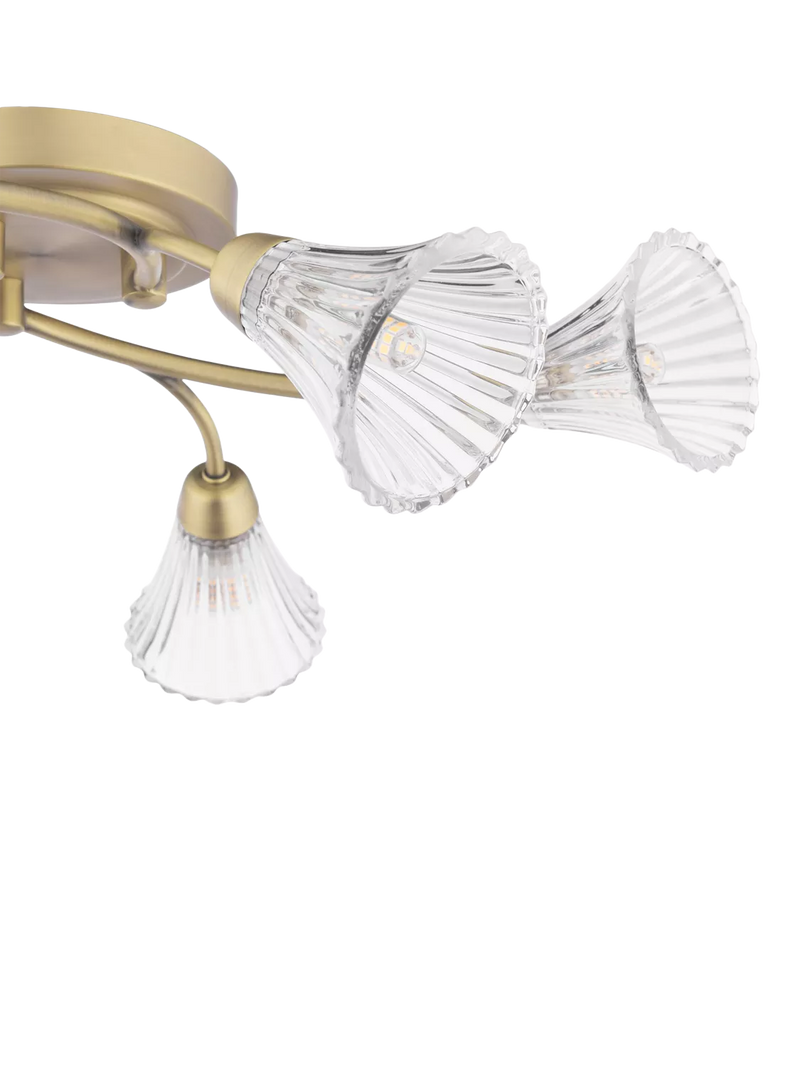 Laura Ashley Lanton chandelier 6 arms metallic bronze, UK version
