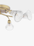 Laura Ashley Lanton chandelier 6 arms metallic bronze, UK version