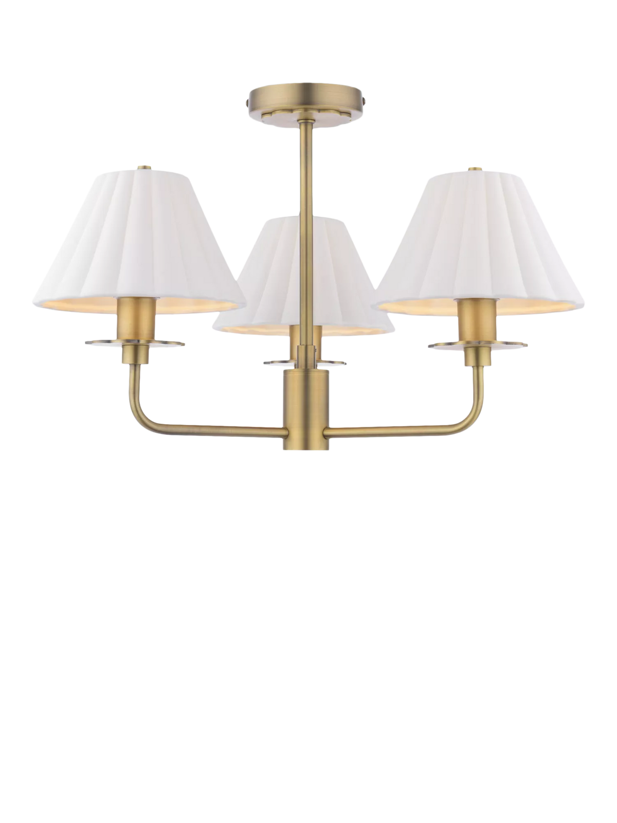 Laura Ashley Mixbury semi-flush ceiling light metallic bronze H30cm (British brand)