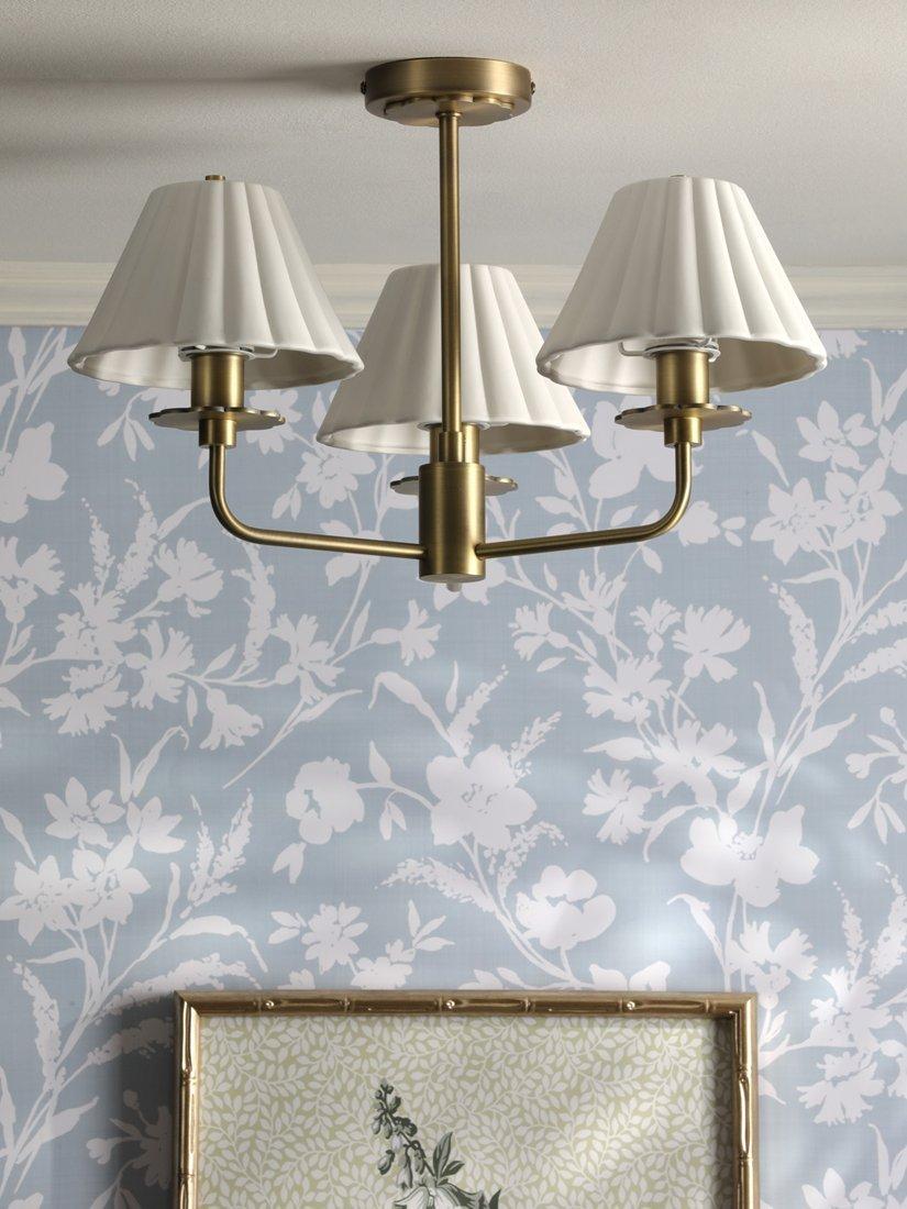 Laura Ashley Mixbury semi-flush ceiling light metallic bronze H30cm (British brand)