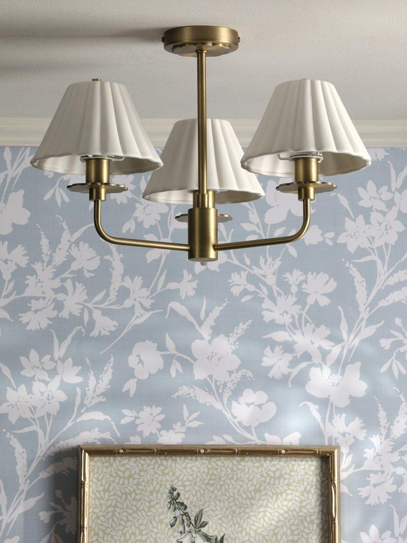 Laura Ashley Mixbury semi-flush ceiling light metallic bronze H30cm (British brand)