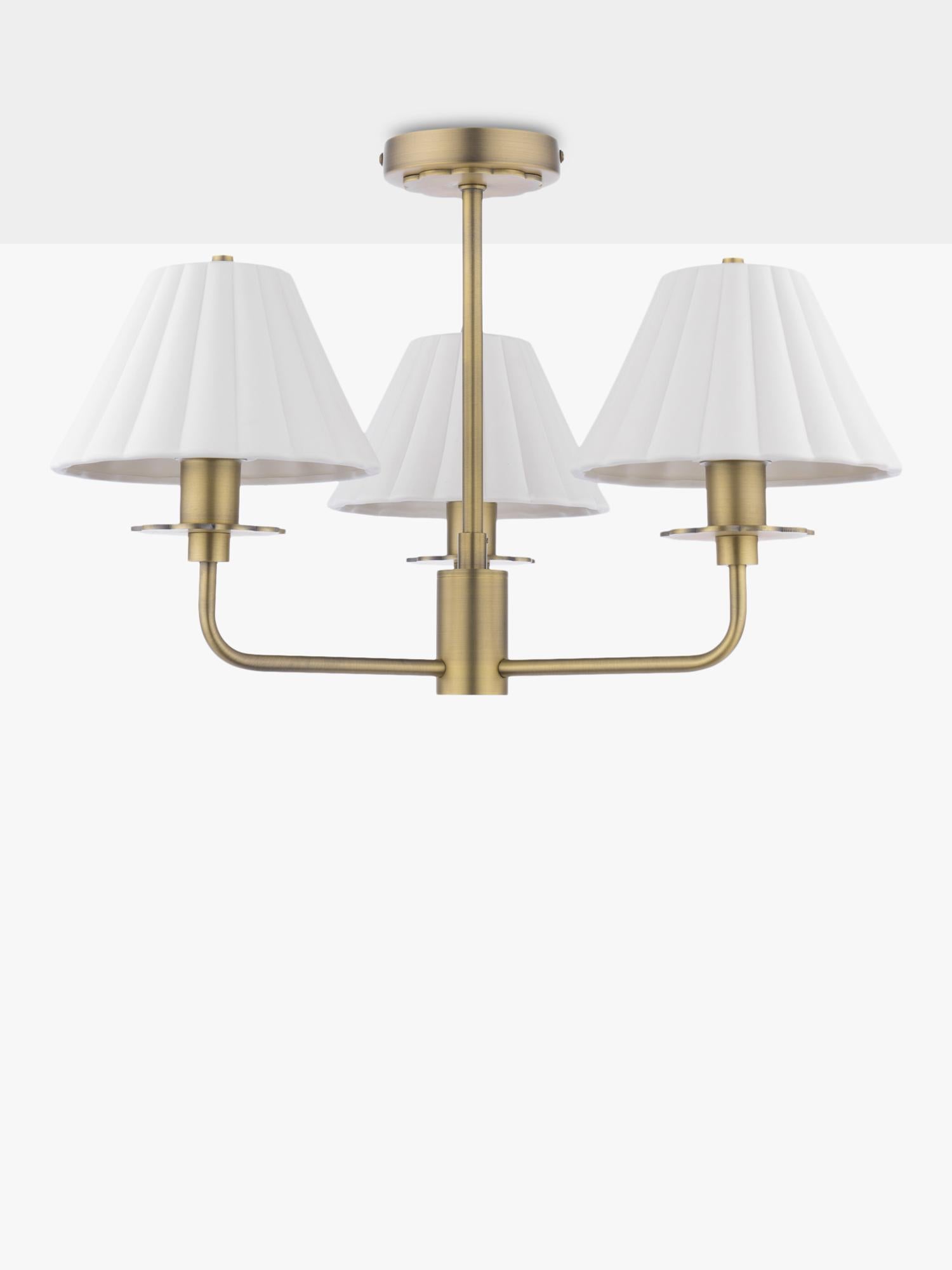 Laura Ashley Mixbury semi-flush ceiling light metallic bronze H30cm (British brand)